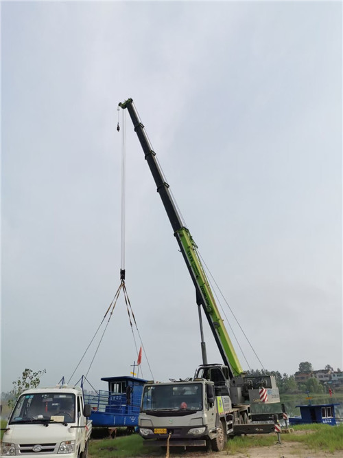 竞秀区桥梁建设吊装案例